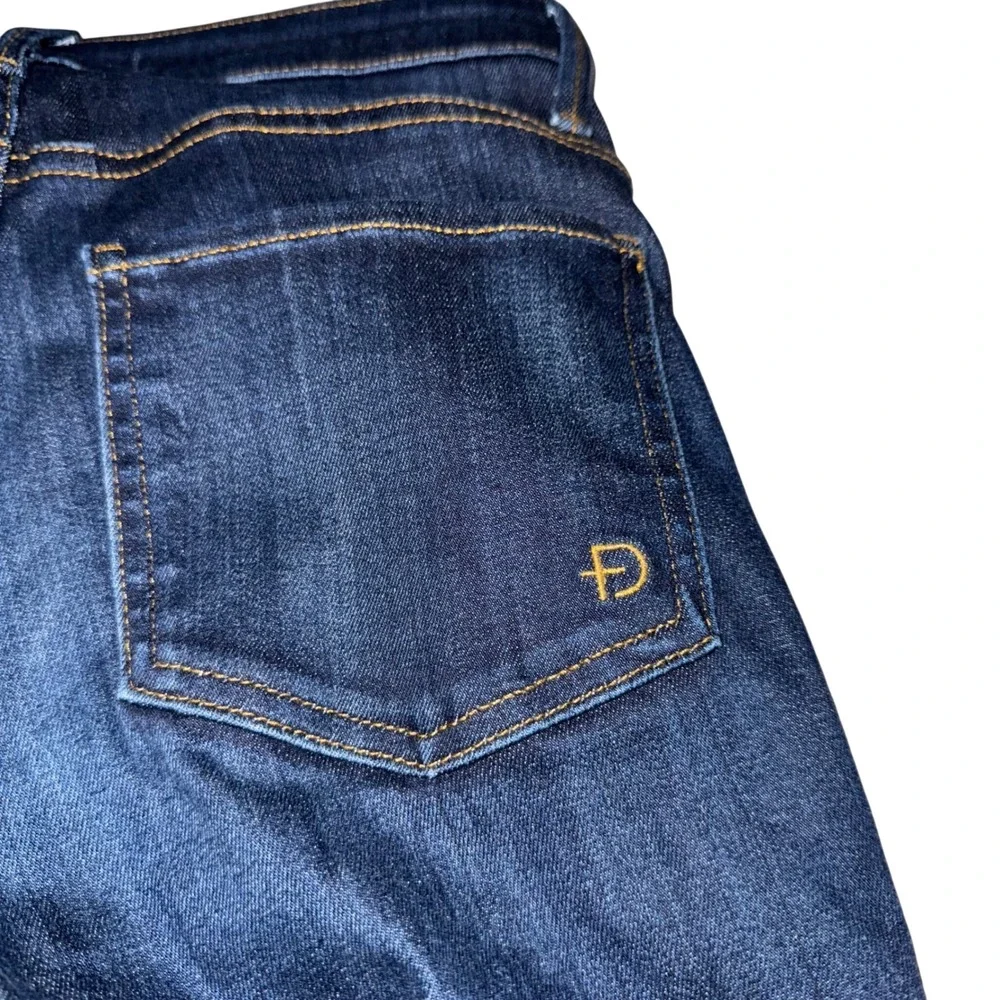 Fidelity Denim Gwen High Rise Super Skinny Jeans Dark Wash Women's Size 25 - Picture 10 of 10